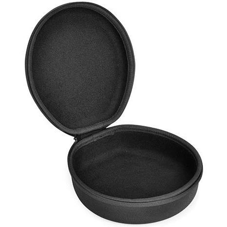 XCD EVA Black Headphone Case with Lycra Pocket & Airline Audio Adaptor/Splitter