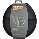 XCD EVA Black Headphone Case with Lycra Pocket & Airline Audio Adaptor/Splitter