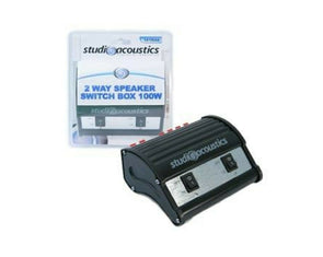 Studio Acoustics 2 Way Speaker Switch Box/Indicate LED/70W Per channel/Easy Clip - TheITmart