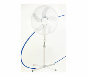 40cm Mistral Pedestal Fan 5 Banana Blades/3 Speed Settings/Oscillating/Adj Heigh - TheITmart