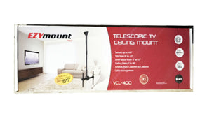 EZYmount 32" to 55" Telescopic TV Ceiling Mount/Swivels upto 180°/Tilts upto 25° - TheITmart
