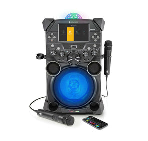 The Singing Machine Fiesta Plus Karaoke System 2 Mic/Remote Control/LED/HD/HDMI - TheITmart