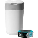 Tommee Tippee Nappy Disposal Bin/Stores up tp 28 nappies hygienically/kills 99% - TheITmart
