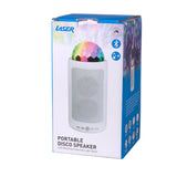PORTABLE BLUETOOTH LED SPEAKER/FM RADIO/10M/MICROPHONE/USB/Micro SD/AUX WHITE - TheITmart