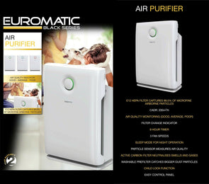 Euromatic Black Series Air Purifier - White