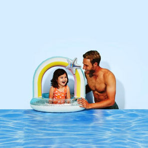 Inflatable Pool Rainbow Ring with Safety Valve