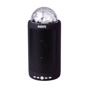 PORTABLE BLUETOOTH LED SPEAKER/FM RADIO/10M/MICROPHONE/USB/Micro SD/AUX BLACK - TheITmart