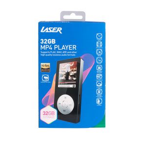 Laser  32gb High Resolution Music Audio And Video/Mp3 Player  1.8" Display - TheITmart