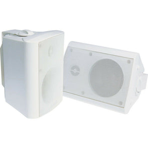 Studio Acoustics SA500W 4" 2-Way Indoor/Outdoor Universal Pair of Speakers White - TheITmart