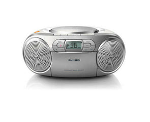 Philips AZ127 Portable CD Player/Boombox/Dynamic Bass Boost/CD/Cassette Tapes - TheITmart