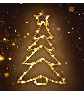 Arlec Low Voltage Indoor Tree Silhouette With 40 Warm White LEDs/3m Lead Xmass - TheITmart