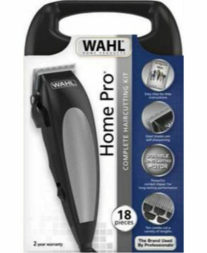 Wahl 12pc WA9243-4912 Home Pro Hair Corded Clipper/Self Sharpening Blades/8 Comb - TheITmart