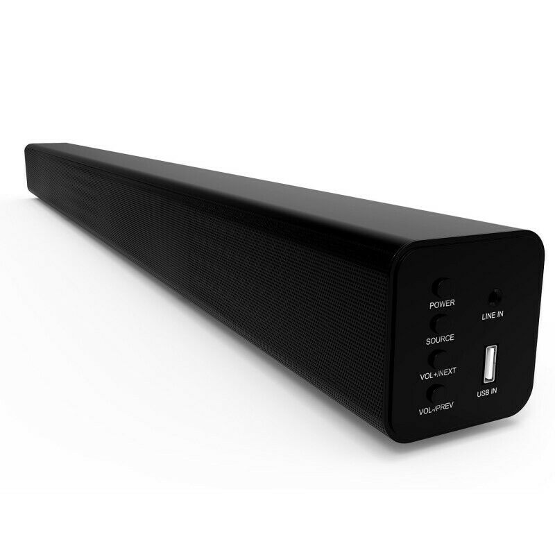 Laser Spk-Sb120 Optical 20w Soundbar With Fm Radio Bluetooth  Line & Usb In - TheITmart