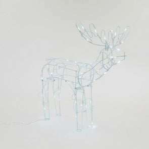 Christmas Solar Powered 50 LED Standing Reindeer/65cm/Free Standing Outdoor - TheITmart