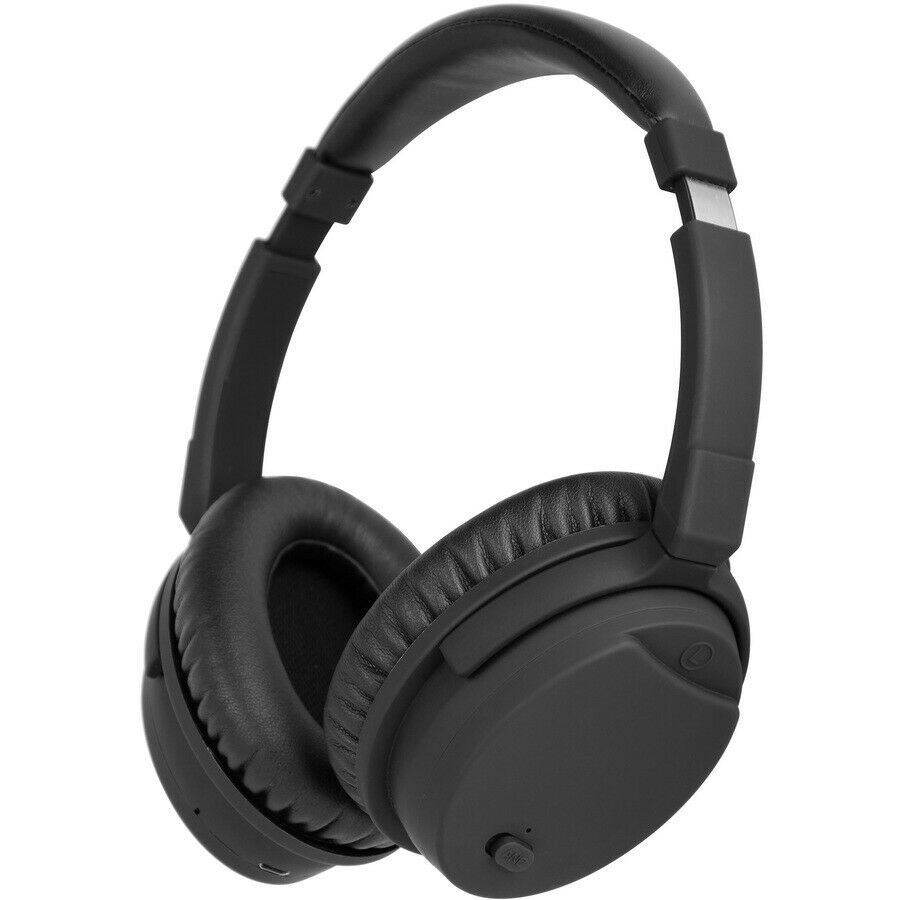 Liquid Ears Active Noise Cancelling Bluetooth Over-Ear Headphones - Black - TheITmart