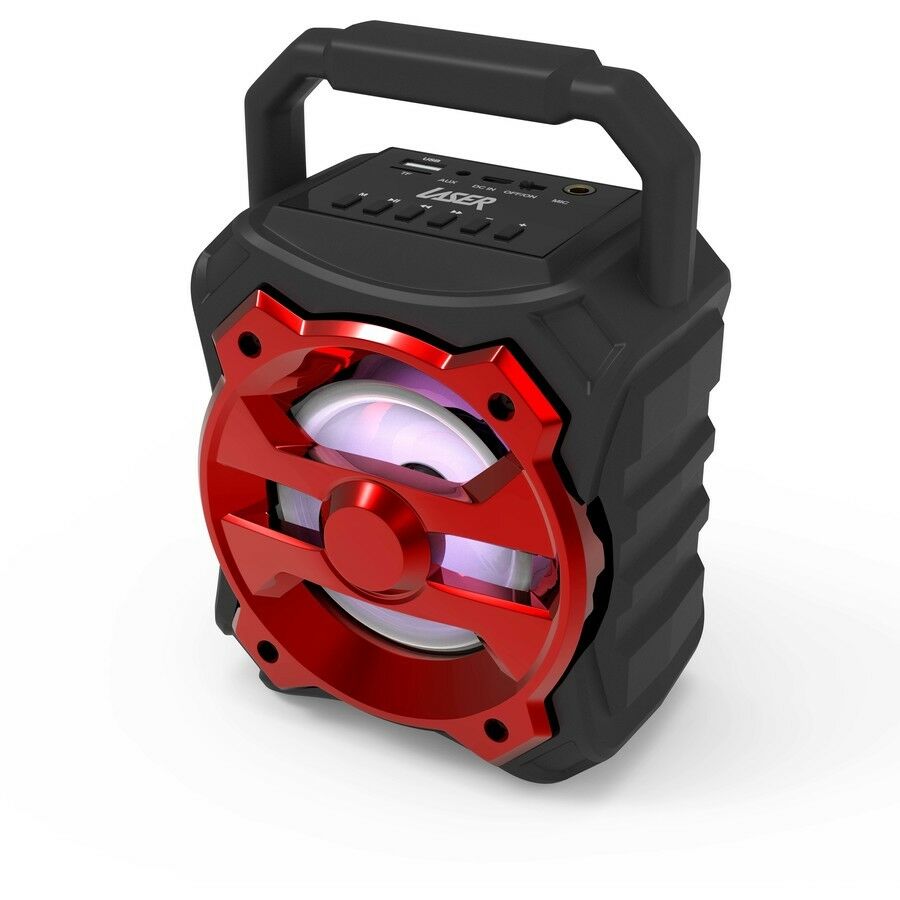 Laser Mini Party Bluetooth Speaker/AUX/MIC In/Dust & Water Resistant Tab/Phones - TheITmart