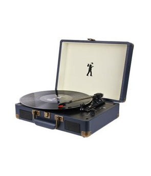 Flea Market Suitcase Turntable Player/Speakers/Multi Speed Control/RCA/3.5mm Jak - TheITmart