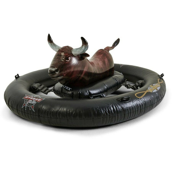 Intex Inflatable Bull/Outer Ring for Holding/Pool Water Ride On Toy Bull Print - TheITmart