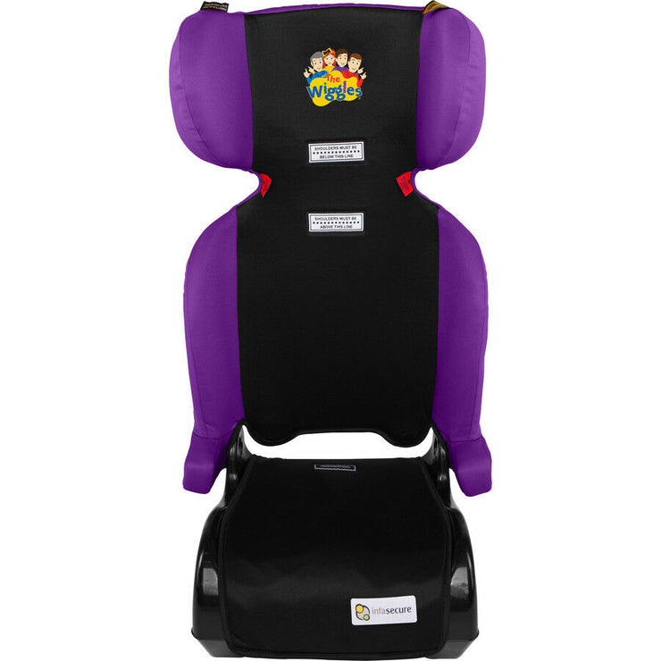 InfaSecure Wiggles Traveller 4-8 Years/High Reclining Backrest/Armrests- Purple - TheITmart