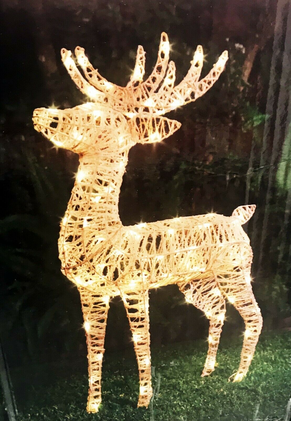 Lytworx Solar 90 LEDs Snow String Reindeer Outdoor Christmas Light War TheITmart