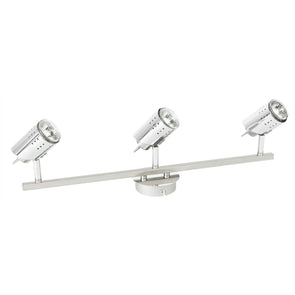 Brilliant 105W 3 Light Aubery Spot Light/GU10 Halogen Globes 35W/Chrome Finish - TheITmart