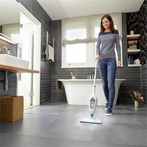 Black & Decker FSMH13E5 1300W 5 in 1 Steam Mop/Microfibre Pad/Steam Tempe 72 °C - TheITmart