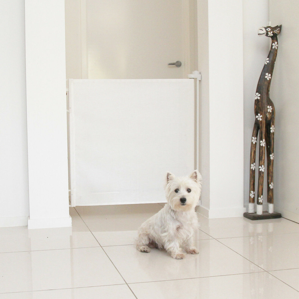 Perma Child Safety 1.4m Retractable Gate UV Resistant Mesh/84cm Tall Pets Kids - TheITmart