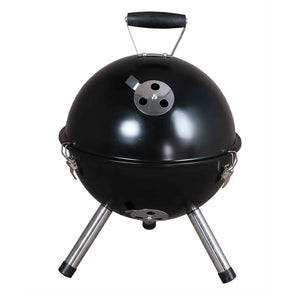 Jumbuck Black Portable Charcoal Grill BBQ/Air Vents/Chrome Cooking Grill/Lid - TheITmart