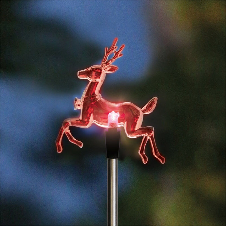 Lytworx 76cm Colour Changing LED Reindeer Festive/Auto Sensor/Solar Stake Light - TheITmart