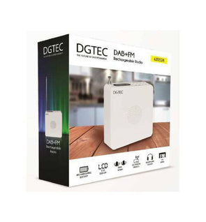 DGTEC DAB+/FM Rechargeable Radio LCD Display/Dual Alarm/20 Station Preset - TheITmart