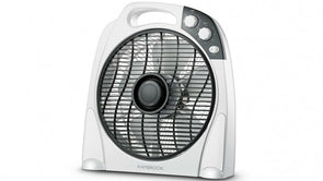 Kambrook 30cm Arctic Box Fan/3 Speed/2 Hour Timer/Rotating air Output/Handle - TheITmart