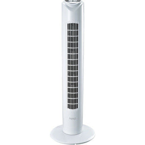 80cm Tower Fan/3 Speeds & Modes With Remote Control Oscillation/Timer- White - TheITmart