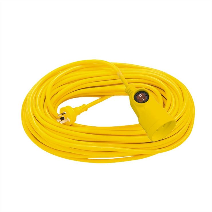 DETA 1 Tuff 10m Heavy Duty Extension Lead/Double pole switch/switch cap AU Stock - TheITmart