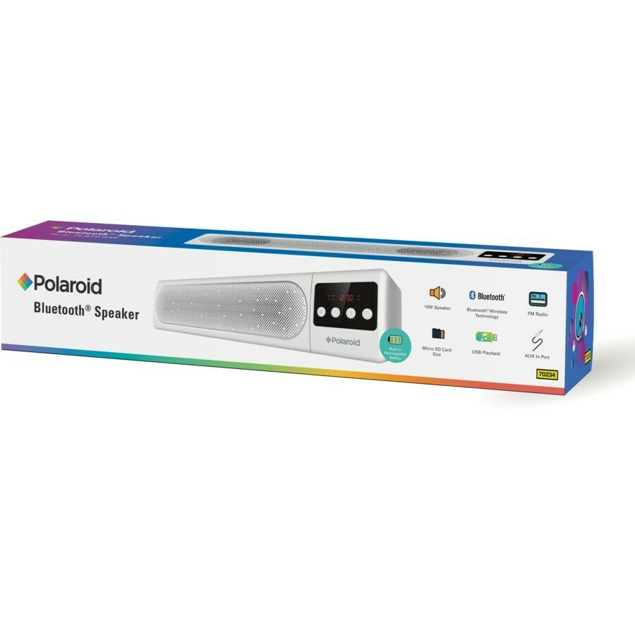 New Polaroid Mini Portable Bluetooth Speaker/FM Radio/Micro SD/USB Playback - TheITmart