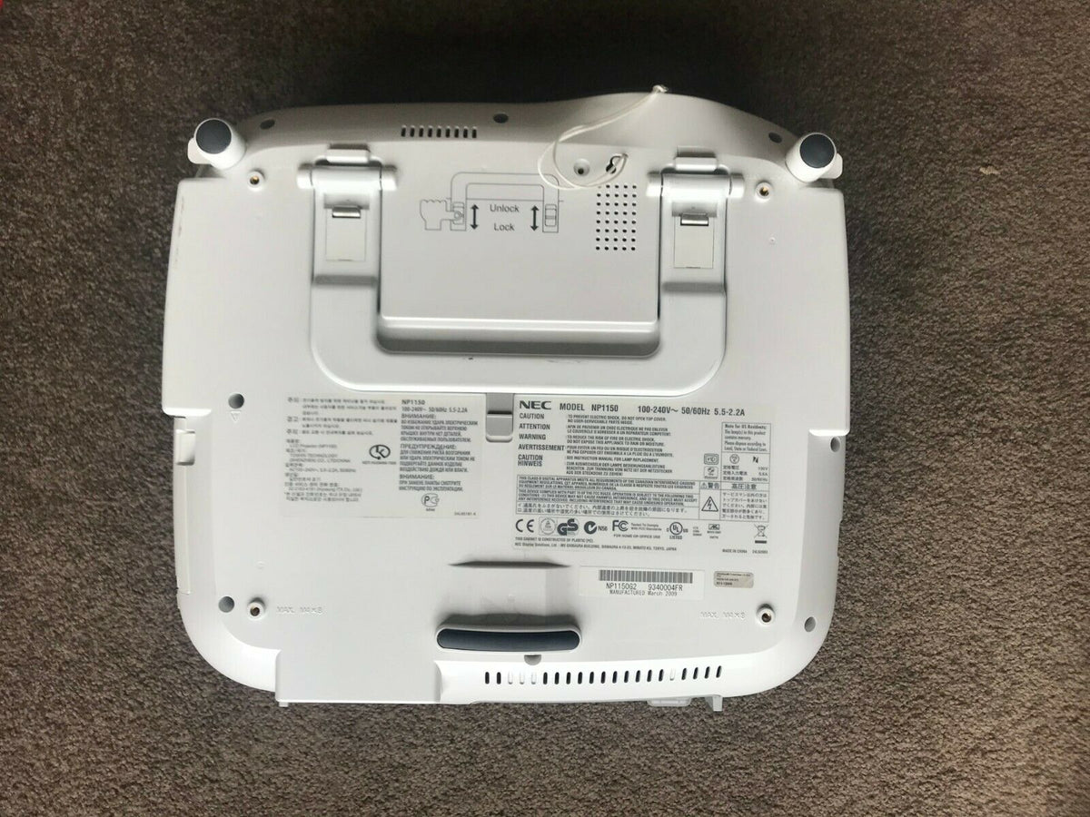 NEC NP1150 3700-lumen Professional Installation Projector/Network/USB/VGA/RCA - TheITmart