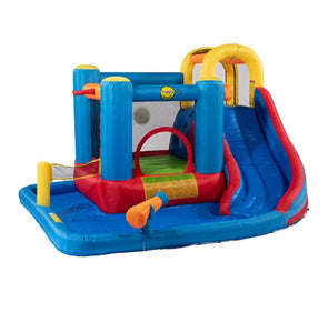 2 in 1 Jumping Castle Splash and Fun Play Centre with Water Slide/Water Cannon - TheITmart