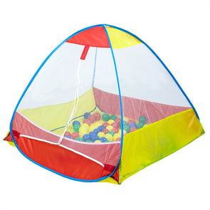 Swing Slide Climb 100 x 100 x 75cm Play Equipment Ball Pit Tent PVC Construction - TheITmart