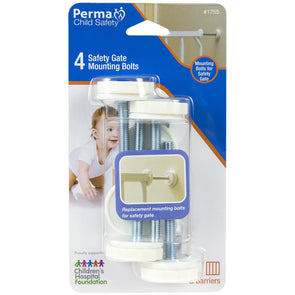 Perma Child Safety Gate Rotary Pressure Mounting Bolts Easy Installation  4 Pack - TheITmart