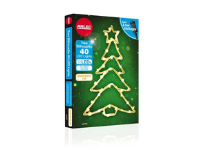 Arlec Low Voltage Indoor Tree Silhouette With 40 Warm White LEDs/3m Lead Xmass - TheITmart