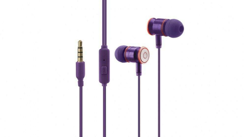 Brooklyn In-Ear Headphones TPE construction/3.5mm Gold-plated Plug/1.2m Cord MIC - TheITmart