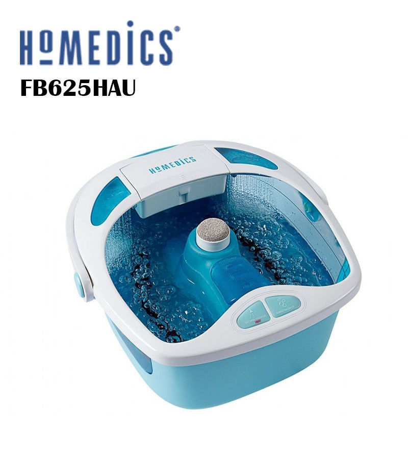 New HoMedics FB625HAU Shower Bliss Foot Spa/Pumice stone/Cleansing brush/Roller - TheITmart