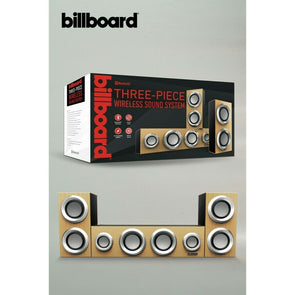 Billboard 3 Piece Wireless Speaker System 3.5mm/Aux Bluetooth For Mobile Devices - TheITmart