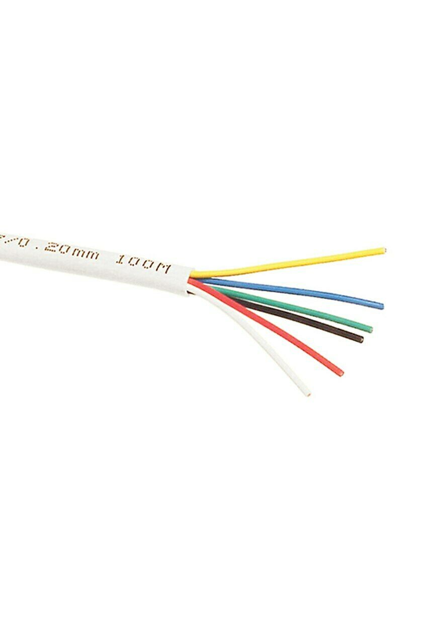 Datamaster Security 6 X 14/0.20 305m Pull-Box White/ Multi Colour Security Cable - TheITmart