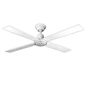 Arlec 120cm 4 Blade White 3 speed Ceiling Fan Indoor/60W/Metal/MDF/Reverse Air - TheITmart