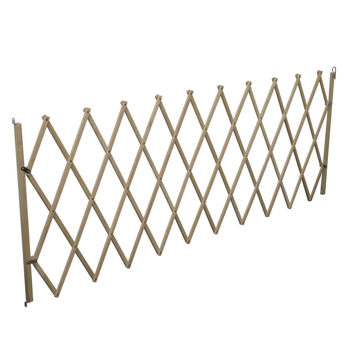 Hakuna Timber Extra-Wide Expanding Pet Barrier 60cm- 2.3m W 75cm H rubberwood - TheITmart