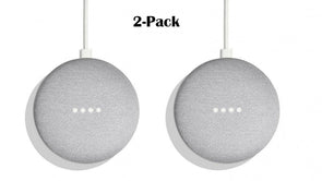 2 Pack Google Home Mini Smart Personal Assistant Voice Activated Speaker Chalk - TheITmart