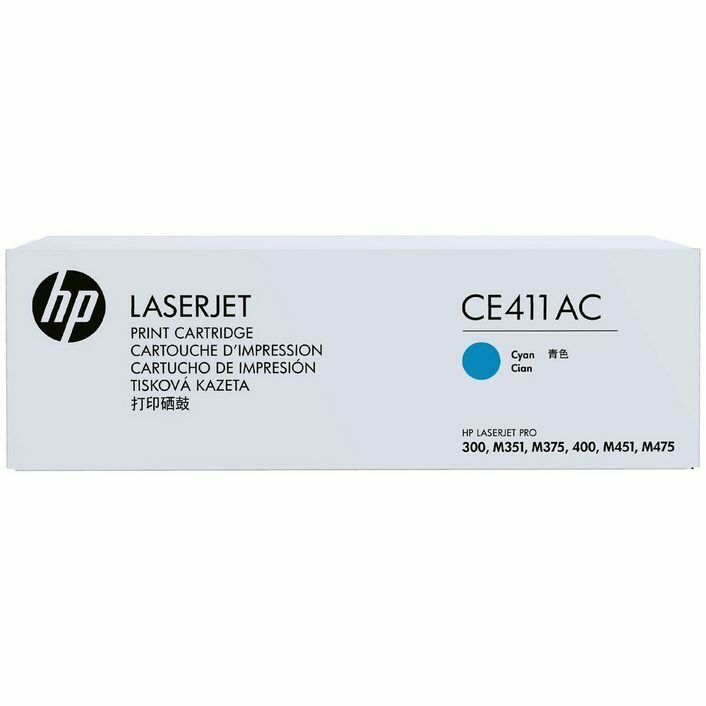 HP CE411AC Contract Toner Cartridge Cyan For HP Lase 300/M351/M375/400/M451/M475 - TheITmart