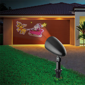 Arlec Animated Santa Sleigh Projector Light Show/LED/IP44 Rated/Christmas Deco - TheITmart