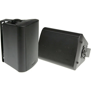 Studio Acoustics SA500B 4" 2-Way Indoor/Outdoor Universal Pair of Speakers Black - TheITmart