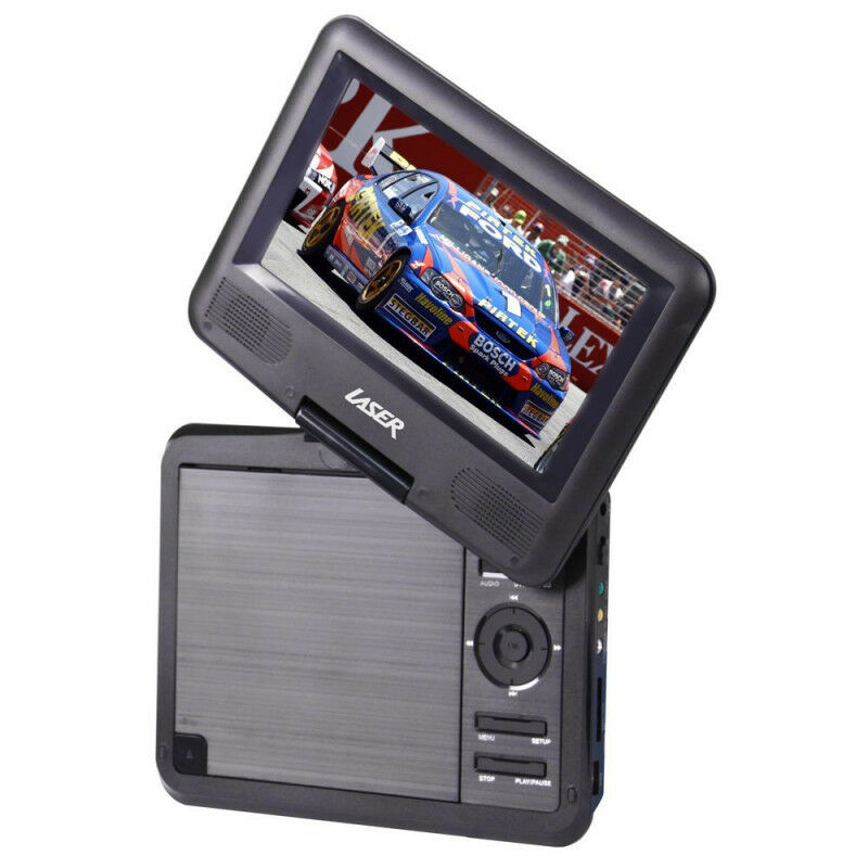 Laser Portable Car Kids Dvd Cd Player 7" 180 Swivel Remote Control - TheITmart